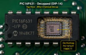 عبور از محدودیت‌های سخت‌افزاری داخلی MCU مدل Microchip PIC16F631 در یک نیمه‌رسانای ایمن‌سازی‌شده، محافظت‌شده یا قفل‌شده، نیازمند درک عمیق از ساختارهای مدرن سیلیکونی است. زمانی که مهندسان متخصص تلاش می‌کنند دستورالعمل‌های عملکردی را از یک میکروکنترلر Microchip PIC16F631 مقاوم‌سازی‌شده استخراج، بازیابی یا بازگردانی کنند، مستقیماً فایل باینری یا فایل هگز ذخیره‌شده در ماتریس داخلی سیلیکون ریزپردازنده Microchip PIC16F631 را هدف قرار می‌دهند. این عملیات تخصصی به‌طور خاص برای استخراج بلوک‌های حافظه برنامه فلش و فضای ذخیره‌سازی داخلی EEPROM طراحی شده است که در کنار هم آرشیو داده‌های پایه کل سیستم را تشکیل می‌دهند. با دستیابی موفق به این کد تعبیه‌شده در MCU Microchip PIC16F631، شرکت‌های مهندسی می‌توانند رفتار دستگاه را تحلیل کرده و وابستگی‌های سیستم را بدون دسترسی به کد منبع اصلی میکروکنترلر Microchip PIC16F631 بررسی کنند. از آنجا که ریزپردازنده اصلی از مکانیزم‌های سخت‌گیرانه حفاظت در سطح سخت‌افزار برای جلوگیری از دستورات خواندن غیرمجاز استفاده می‌کند، تهیه یک نسخه کامل از داده‌ها مستلزم روش‌های تخصصی تحلیل سیگنال است که ریزپردازنده Microchip PIC16F631 را وادار به ارائه داده‌ها بدون فعال شدن مکانیزم امنیتی پاک‌سازی خودکار می‌کند.