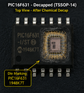 يتطلب تجاوز القيود العتادية الداخلية لوحدة Microchip PIC16F631 MCU في أشباه الموصلات المؤمنة أو المحمية أو المقفلة فهمًا عميقًا لتصميمات السيليكون الحديثة. وعندما يحاول المهندسون المتخصصون استخراج أو استعادة أو إعادة بناء التعليمات الوظيفية من متحكم دقيق Microchip PIC16F631 يتمتع بحماية معززة، فإنهم يوجهون جهودهم مباشرة إلى الملف الثنائي (Binary) أو ملف الهيكس (Hex) المخزن داخل المصفوفة الداخلية للسيليكون في المعالج الدقيق Microchip PIC16F631. وقد صُممت هذه العملية المتخصصة خصيصًا لنسخ كتل ذاكرة برنامج الفلاش ووحدات تخزين EEPROM الداخلية، والتي تعمل معًا كأرشيف البيانات الأساسي للنظام بالكامل. ومن خلال الحصول على هذا الكود المضمن داخل وحدة Microchip PIC16F631 MCU، تستطيع الشركات الهندسية تحليل سلوك النظام ودراسة الاعتماديات المختلفة دون الوصول إلى الشيفرة المصدرية الأصلية الخاصة بالمتحكم الدقيق Microchip PIC16F631. ونظرًا لأن المعالج الأصلي يستخدم آليات حماية صارمة على مستوى العتاد لمنع أوامر القراءة غير المصرح بها، فإن تنفيذ نسخة بيانات كاملة يتطلب تقنيات متخصصة لتحليل الإشارات تسمح للمعالج الدقيق Microchip PIC16F631 بإظهار بياناته دون تفعيل آلية المسح الذاتي الأمنية.