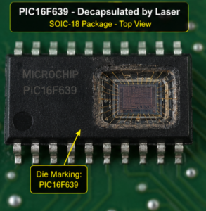 يحتاج العميل إلى تحليل أو إيجاد وسيلة مبتكرة للتعامل مع بنية وحدة Microchip PIC16F639 MCU، حيث يتمثل الهدف النهائي في استخراج واستعادة التعليمات الأساسية للنظام بشكل سليم من المتحكم الدقيق Microchip PIC16F639. ومن خلال إجراءات هندسة عكسية عالية الدقة، يستطيع مهندسو المختبر بدء تسلسل قراءة متخصص للحصول على الملف الثنائي (Binary) أو ملف الهيكس (Hex) مباشرة من البوابات المنطقية للمعالج الدقيق Microchip PIC16F639. ويحتوي أرشيف البيانات المستعاد هذا على البرنامج اللازم لإعادة إنتاج سلوك النظام المتعطل بدقة، مما يجعله بمثابة جسر وظيفي لاستعادة التشغيل اليومي لوحدة Microchip PIC16F639 MCU دون الحاجة إلى الوصول إلى الشيفرة المصدرية الاحتكارية الخاصة بالمصنع. وبعد عزل البرنامج الثابت الأصلي (Firmware) للمعالج الدقيق Microchip PIC16F639 والتحقق من سلامته ضمن أرشيف مستقر وخالٍ من التلف، يمكن متابعة عمليات التحليل واستعادة النظام.