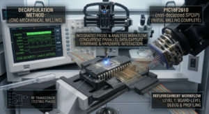 Die Bewertung von Extract Code from Protected MCU PIC18F2610 konzentriert sich darauf festzustellen, ob verfügbare Firmware, Quellcode-bezogene Informationen, Daten, Software, Speicherinhalte oder archivierte Programminformationen identifiziert, gesichert oder für technische Wiederherstellungszwecke verwendet werden können. Abhängig vom tatsächlichen Zustand des Mikrocontrollers PIC18F2610 können Ingenieure untersuchen, ob Firmware-Informationen ausgelesen (readout), wiederhergestellt (recovered) oder für autorisierte Anwendungen rekonstruiert werden können. Unterschiedliche Schutzstufen des MCU PIC18F2610 können verschiedene technische Herausforderungen verursachen. Eine grundlegende Speicherschutzeinstellung kann den Zugriff auf bestimmte Bereiche einschränken, während fortschrittlichere Sicherheitskonfigurationen mit verschlüsseltem oder gesichertem Speicher eine detailliertere Analyse erfordern können. Die Möglichkeit, wertvolle Informationen wiederherzustellen, hängt von der spezifischen PIC18F2610-Konfiguration, dem physischen Zustand, der Hardware-Zugänglichkeit und dem Zweck der Untersuchung ab.