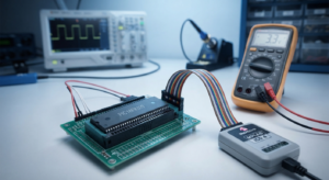 MCU PIC18F8393 の EEPROM からデータをコピーする必要性は、動作している旧型ボードを再製作または保守する必要がある一方で、元の PIC18F8393 マイクロプロセッサのソフトウェアリソースが利用できなくなっている場合に特に重要となります。セキュリティ保護、アクセス保護、またはロックが施された PIC18F8393 マイクロコントローラでは、一般的なツールによる内部 メモリの読み出しができない場合があり、専門的な復旧方法を検討する必要があります。プロジェクトの内容に応じて、エンジニアは PIC18F8393 MCU の EEPROMから関連するデータをハック、抽出、復旧、開放、または復元し、関連する firmware、flash、program、binary、heximal 情報とともに調査する場合があります。取得されたダンプは、分析のための価値あるファイルまたはアーカイブとなる可能性があります。その後、リバースエンジニアリングによって、EEPROM パラメータがフラッシュに保存されたプログラムとどのように相互作用しているかを判断できます。この区別は重要です。EEPROM データは多くの場合、特定のアプリケーションに固有であるため、バイナリファイルを取得しただけでは、保存されているすべての値の意味が必ずしも明らかになるわけではありません。そのため、元のハードウェアおよび firmware の動作と慎重に比較し、どの情報がキャリブレーション値、構成情報、カウンタ、識別子、または動作設定を表しているのかを確認する必要があります。