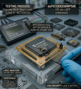 Board-level failures cluster in the hardest-working circuits — power regulation, motor drivers, high-current outputs. Flash arrays are quiet by comparison and frequently survive the event that killed everything around them. That is why the escalation order matters: try an in-circuit read, then a bootloader path, then IC decapsulation and direct probing. Escalate only as far as the data requires, because every step consumes samples — and protection does not vanish because a chip is damaged, so check how MCU readout protection levels constrain what any lab can attempt.