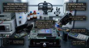 **Protection mechanism.** A cleared lock bit is routine; multi-layer secure boot with encrypted flash is not. Cost tracks the barriers to cross, not the chip's size. See MCU readout protection.**Chip family and process node.** Coarser geometries (roughly 350 nm and up) are more tractable than sub-130 nm parts. Documented families like STM32F1, PIC16/18 and ATmega have established methods; an undocumented custom ASIC has none. **Invasive versus non-invasive.** Extraction through the debug port or bootloader needs one sample; IC decapsulation and micro-probing typically need two to five, because some are consumed. **Data volume.** Reading 4 KB from an 8-bit part is faster than 512 KB of banked 32-bit flash.